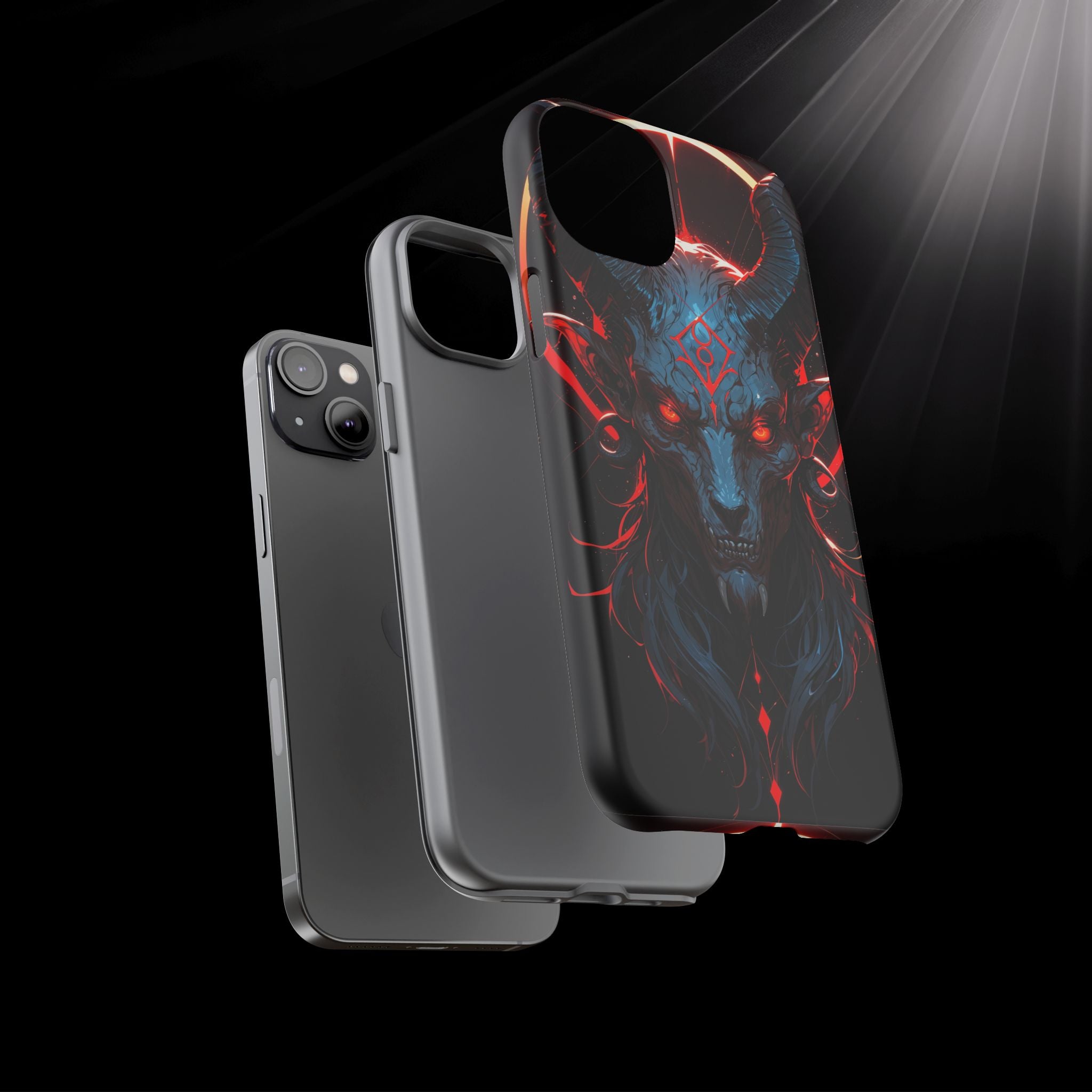 Blasphemous Goat Phone Case – Dark Ritual Sigil Design | Grim Sanctum