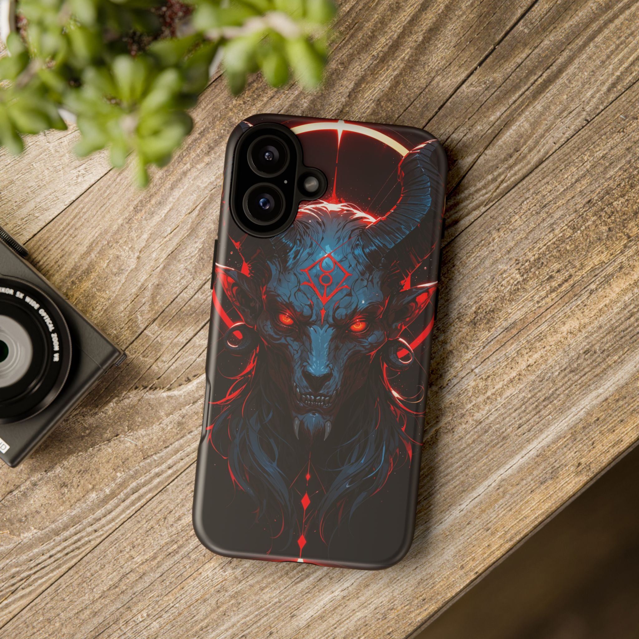 Blasphemous Goat Phone Case – Dark Ritual Sigil Design | Grim Sanctum