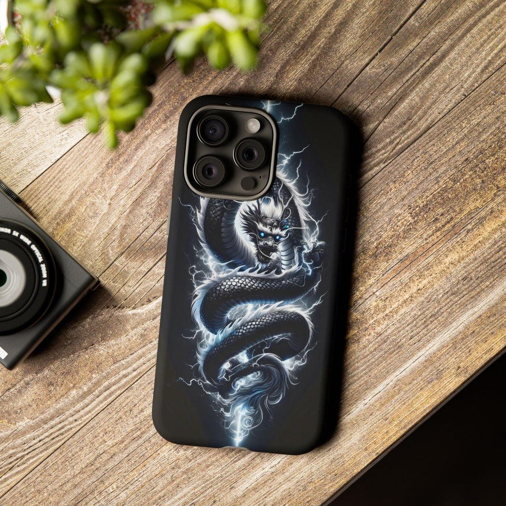 Storm Dragon Phone Case –Dark Thunder Serpent Design | Grim Sanctum