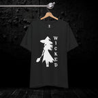 Wicked Witch Silhouette T-Shirt - Enchanting Gothic Style